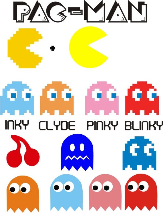 Download Pac Man ghost Video Game Old School Original File Download ...