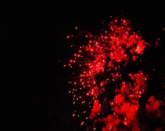 Red Firework Photography- Light Photos