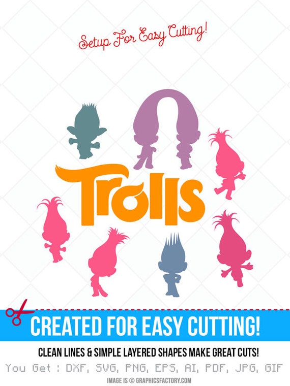 Trolls Movie Svg