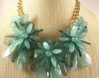 Mint green Statement Necklace