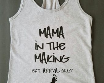 Mama in the Making, Pregnancy shirts, Pregnancy Announcement shirts, Pregnancy Announcement, Preggers shirt