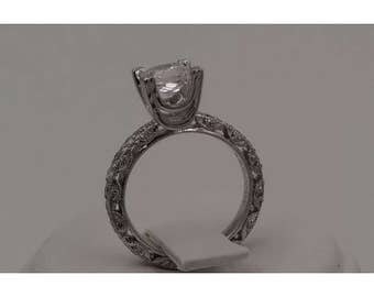 Tacori Platinum Semi Mounting eternity Ring 1/2 carat total weight