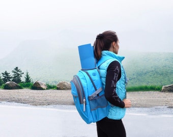Yoga Mat bag - Yoga Backpack - Multipurpose Fitness backpack - YIX bag blue
