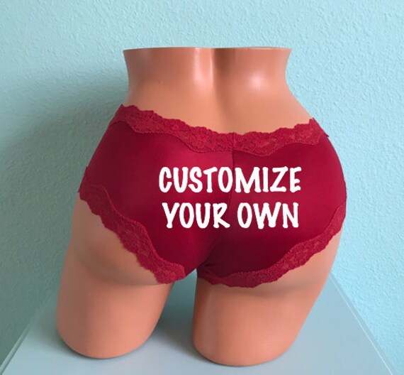 Items similar to Custom Red Panties / Bachelorette Party / Birthday / Bridal Shower / Divorce