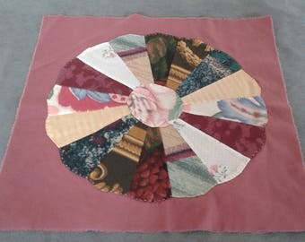 18 Dresden Plate Quilt Blocks - Handmade