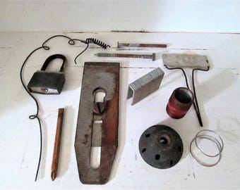 Salvaged Metal Collection #2, Assemblage Art, Altered Art, Sculpture Supplies