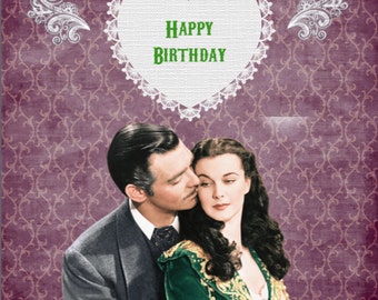 Gone With The Wind Birthday Card