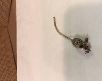 Sterling silver mouse pin