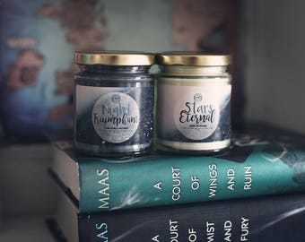 Night Triumphant / Stars Eternal {A Court of Wings and Ruin by Sarah J Maas} Set of 2 Candles