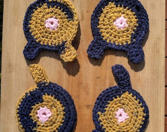 Cat Butts Coasters. Set of 4 butts.