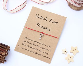 Dreams Wish Bracelet, Unlock Your Dreams Wish Bracelet, Dreams Friendship Bracelet, Follow Your Dreams Bracelet, Dream Bracelet, Dreams Gift
