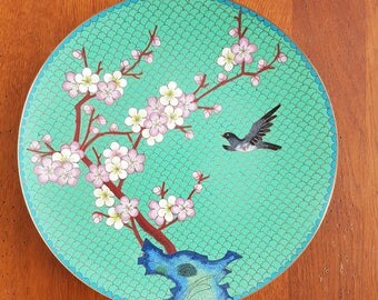 Vintage oriental mid century decoration plate