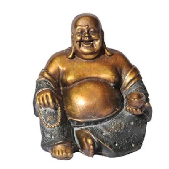 resin laughing buddha statue