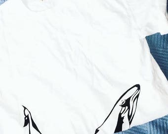 whale on shirt