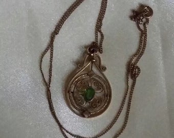 ON SALE Edwardian Pendant with Peridot detail