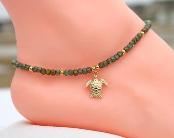 My turtle anklet, custom anklet