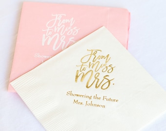 Personalized Wedding Napkins