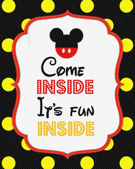 come-inside-its-fun-inside-yellow-black-polka-dot-mickey-mouse
