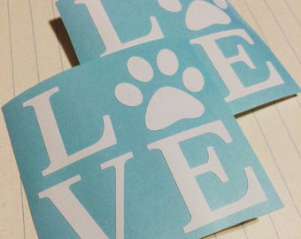 Love paw print | Etsy
