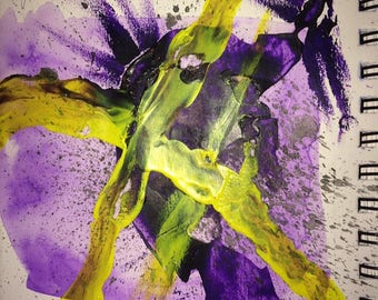Ouch Original Mixed Media Painting