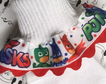 PJ Masks MTM Ruffle Socks for Girl Infant Toddler Girls Birthday Party Christmas Gift