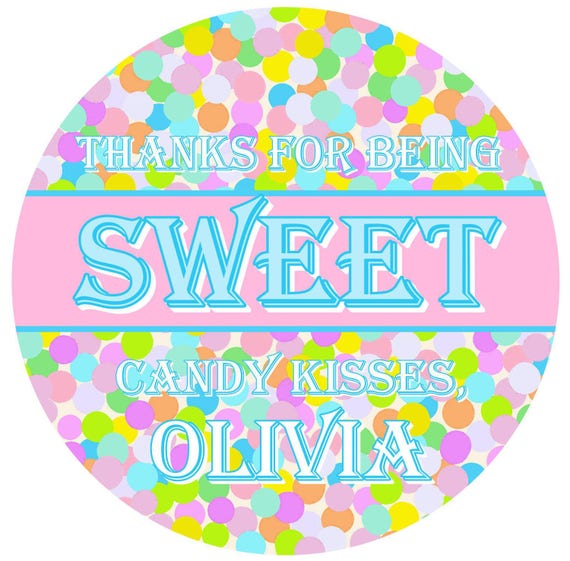 Candy Stickers,Gumball Stickers,Sprinkles stickers, Ice cream sprinkles,Sweet shop stickers, Candy Birthday party, Sweet Shoppe,favor labels Il_570xn