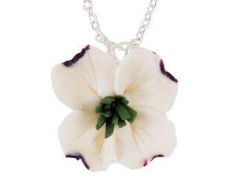 White Dogwood Necklace - Dogwood Jewelry Collection