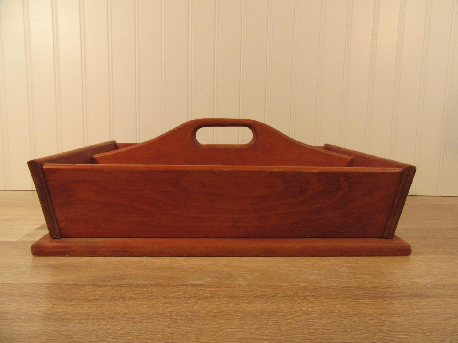 wooden toy caddy