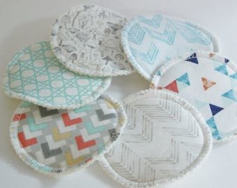 Custom, Organic cotton hemp fleece, cotton print topped, cloth, makeup remover pads,3 inch,make up cleansing pads,facial rounds, zero waste