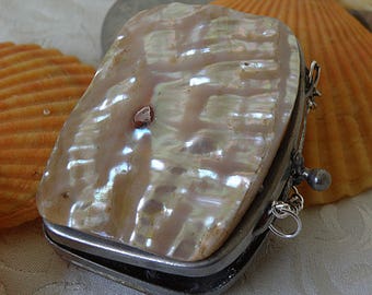 Miniature SHELL Purse with Wonderful Patina