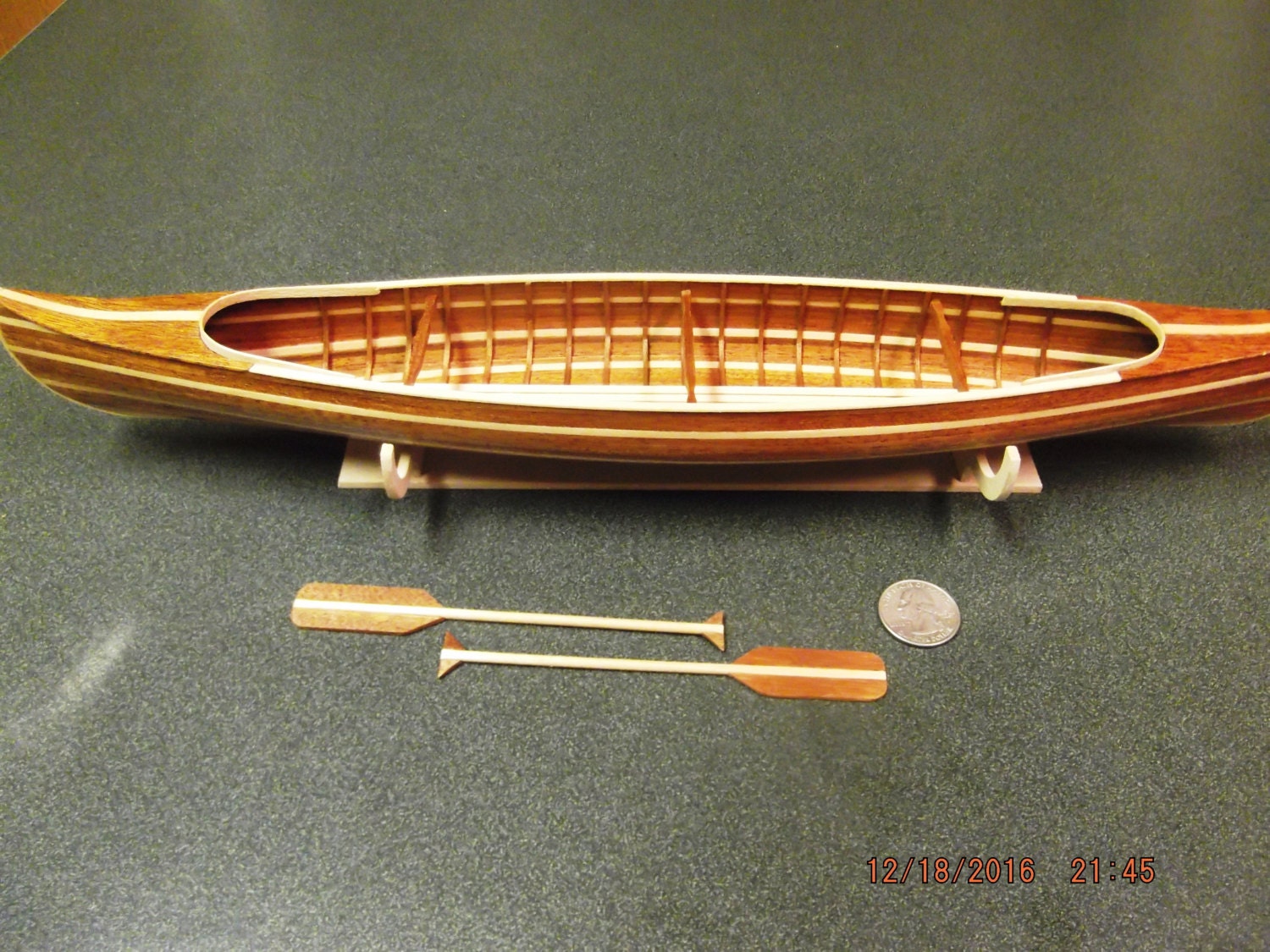 Printable Miniature Canoe
