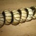 Set of 8 Vintage Brass Bone Napkin Rings, Napkin Holders, Bone Over Brass Napkin Rings, Wire Wrapped Bone Over Brass Napkin Rings Holders