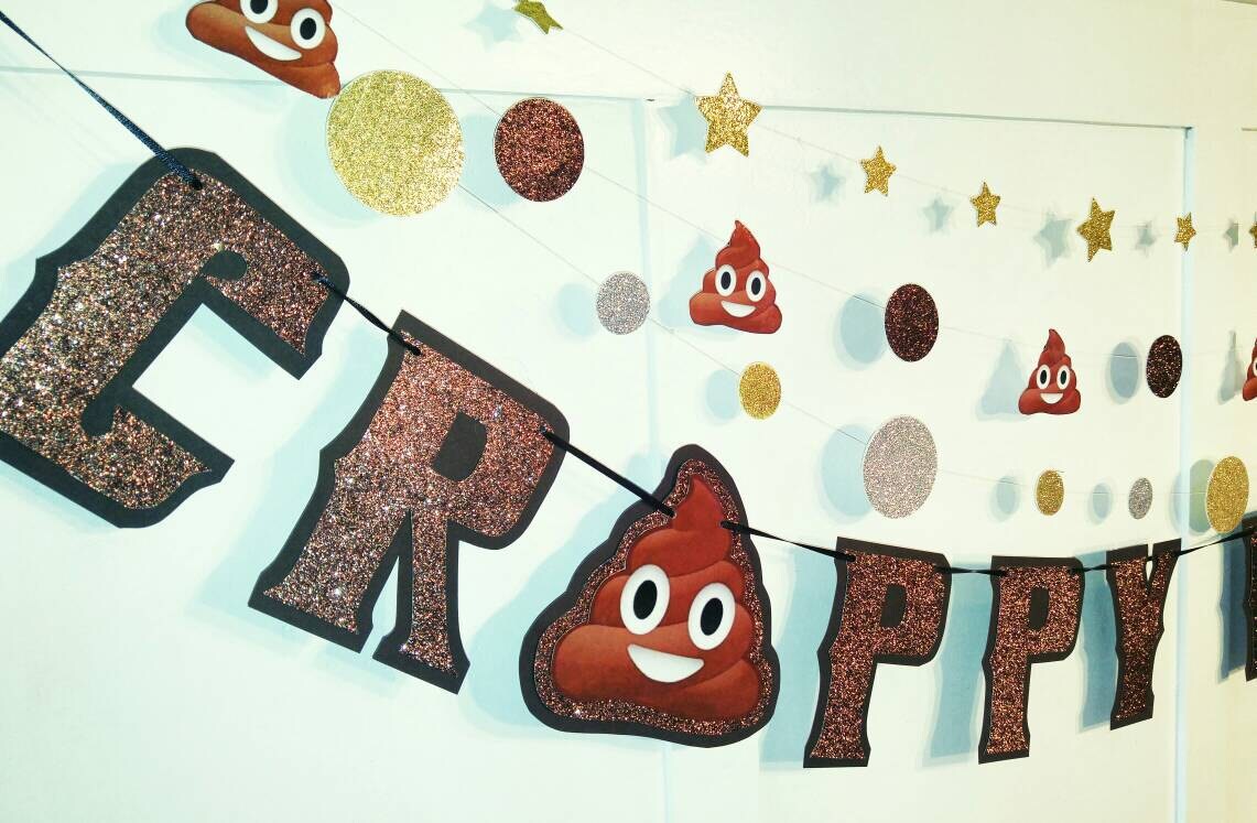 Funny Birthday Funny Birthday Banner Poop Party Party