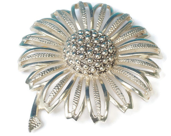 Large Coventry Sunflower Brooch Daisy Mae Statement Piece Sarah Coventry Vintage