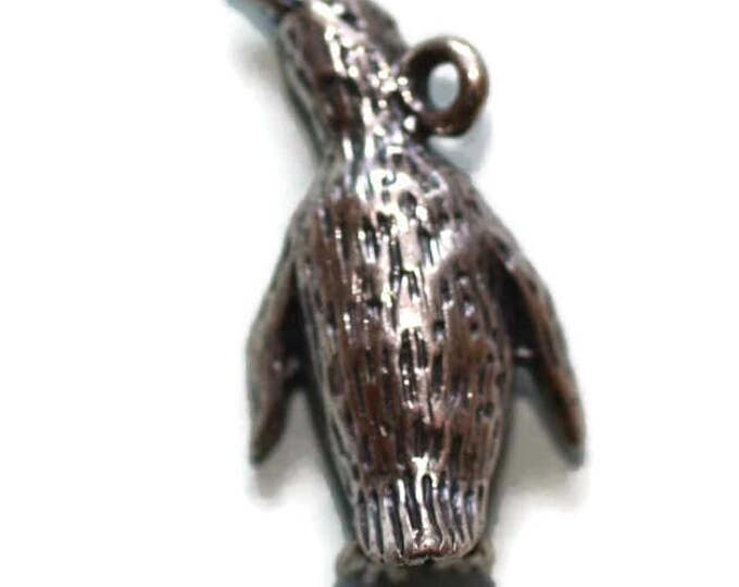 Sterling Silver Penguin Charm for Charm Bracelet Vintage