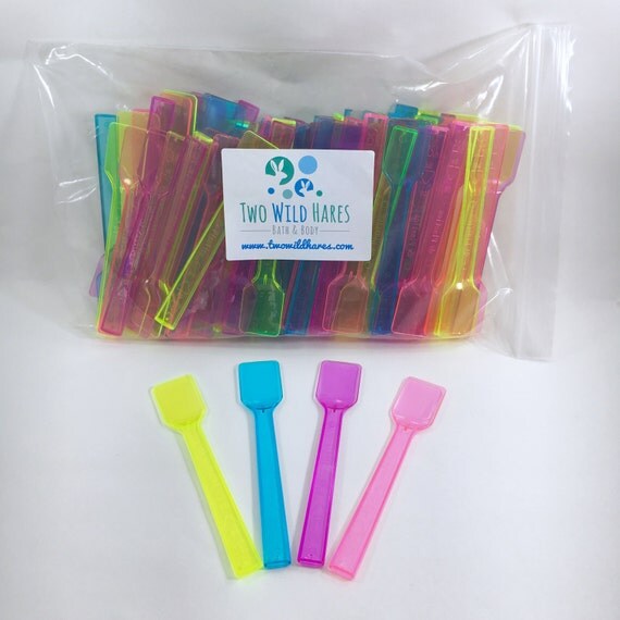 100 MINI SPATULAS FREE Us Ship for Sugar Scrub Body