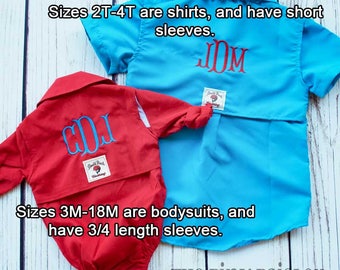 Baby Fishing Shirt | Monogram Fishing Shirt | Toddler Fishing Shirt or Baby Bodysuit