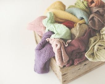 Baby Wrap - Newborn Wrap - Photography prop - Layer - Rustic Wrap- Organic -Photography Wrap - Organic wrap -