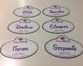 DCL Fish Extender Gifts - Personalized Name Tag Magnets - FE Gift- SET of 3