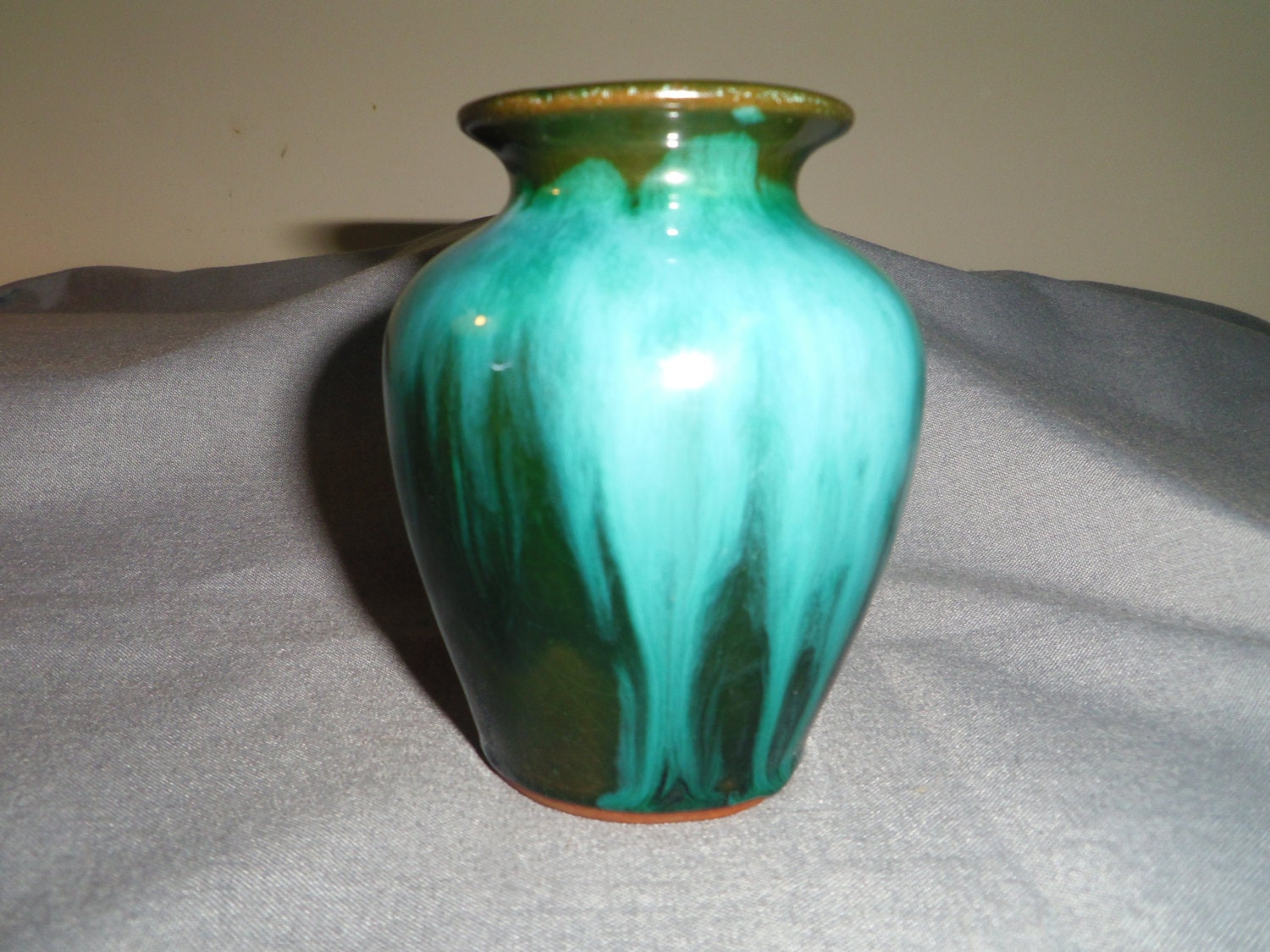 Blue Mountain Pottery Canada Turquoise Drip by Lynnestreasures