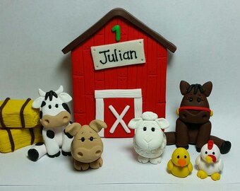 Farm Birthday Cake Topper