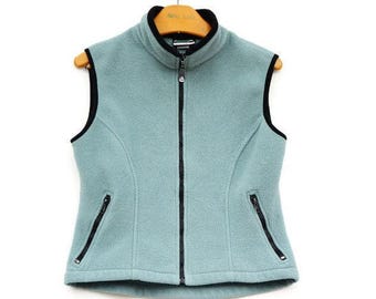 Vintage 90s Fleece Vest Made in Canada/Activewear/Hippie