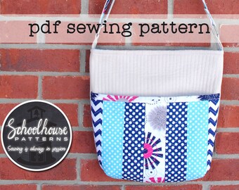 The Middle School Messenger bag sewing pattern great for