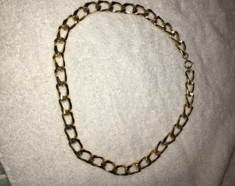 Gold Chunky Chain Link Necklace