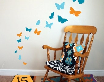 BUTTERFLY Wall Decal / butterflies wall decal, wall decal butterfly, wall decals nursery, kids wall decal, butterfly stickers, baby decal