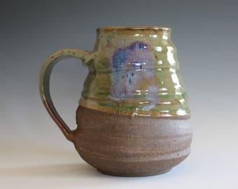 Extra Large Mug, 31 oz, unique coffee mug, handmade ceramic cup, handthrown mug, stoneware mug, wheel thrown pottery mug, ceramics