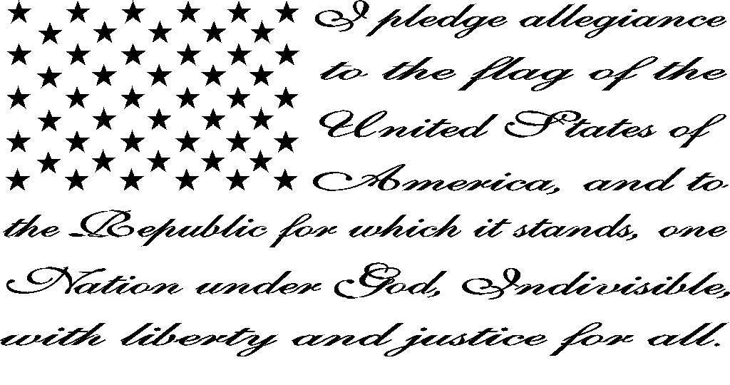 I Pledge Allegiance American flag decal American flag