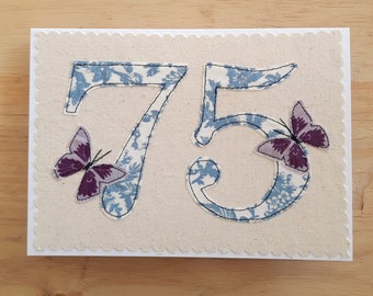 75th Birthday Card | Etsy