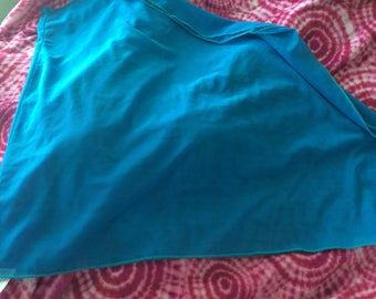 Shawl scarf swimsuit skirt coverup tie large Mesh 70s vtg NWOT