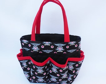 Nurse bag // Nurse EKG Print // Craft Organizer // Makeup Organizer // Caddy // Teacher Tote // Nurse Tote